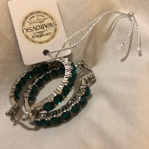These emerald green hoops will be noticed everywhere you may go.
